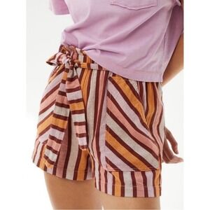 Anthropologie Womens Paperbag Shorts Size XS Bohemian Coastal Preppy Euro Summer